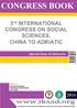 INSTITUTION OF ECONOMIC DEVELOPMENT AND SOCIAL RESEARCHES. October 27-30, 2016 ANTALYA CONGRESS BOOK. Editors