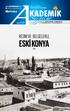 ESKİ KONYA RESİM VE BELGELERLE. Sayfalar. Merhaba -1-  CİLT: 17 SAYI: HAZİRAN 2017 ÇARŞAMBA. Merhaba