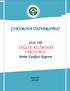 ÇUKUROVA ÜNİVERSİTESİ Yılı SAĞLIK BİLİMLERİ FAKÜLTESİ Birim Faaliyet Raporu