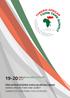 19-20 TÜRK-AFRİKA DÜȘÜNCE KURULUȘLARI BULUȘMASI TURKISH AFRICAN THINK TANK SUMMIT SOMMET DES THINK-TANKS TURCO-AFRICAINS ARALIK DECEMBER DÉCEMBRE 2015