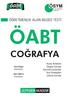 ÖABT COĞRAFYA. öabt ÖSYM ÖĞRETMENLİK ALAN BİLGİSİ TESTİ. Konu Anlatımı Özgün Sorular Ayrıntılı Çözümler Test Stratej ler Çıkmış Sorular.