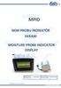 MPID MPID MOISTURE PROBE INDICATOR NEM PROBU İNDİKATÖR EKRANI DISPLAY NEM PROBU İNDİKATÖR EKRANI MOISTURE PROBE INDICATOR DISPLAY