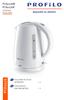 PCK0276W PCK0276B. SU ISITICISI electric kettle PCK0276 KULLANMA KILAVUZU SU ISITICISI USER MANUAL ELECTRIC KETTLE