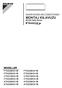 MONTAJ KILAVUZU MODELLER DAIKIN ROOM AIR CONDITIONER. R410A Split Series. English. Deutsch. Français. Nederlands. Español. Italiano.