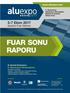 FUAR SONU RAPORU. Fuar Adı. Aluexpo Uluslararası Alüminyum Teknolojileri, Makina ve Ürünleri İhtisas Fuarı.