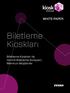 WHITE PAPER. Biletleme Kioskları. Biletleme Kioskları ile Verimli Biletleme Süreçleri, Memnun Müşteriler