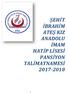 ŞEHİT İBRAHİM ATEŞ KIZ ANADOLU İMAM HATİP LİSESİ PANSİYON TALİMATNAMESİ