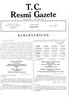 T. C. Resmî Gazete. Kuruluş tarihi : 7 Ekim M KASİM PKRŞliMBli KARARNAMELER. Barbakan S. ÜEMlREL. Devirt Bakanı S- T.