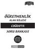 ÖABS ÖĞRETMENLİK ALAN BİLGİSİ COĞRAFYA SORU BANKASI. Türkiyenin Eğitim Markası Öğretmenlik Alan Uzmanı