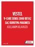 VESTEL V-CARE SERİSİ 2000 BEYAZ SAÇ KURUTMA MAKİNESİ KULLANIM KILAVUZU GARANTİ 2 YIL