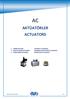 AKTÜATÖRLER ACTUATORS