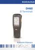 Datalogic DH60 Kullanım Kılavuzu DH60. El Terminali. Kullanım Kılavuzu.  S:1