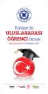 TÜRKİYE DE ULUSLARARASI ÖĞRENCİ OLMAK SEMPOZYUMU 29 Kasım İAÜ