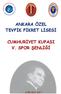 ANKARA ÖZEL TEVFİK FİKRET LİSESİ CUMHURİYET KUPASI V. SPOR ŞENLİĞİ