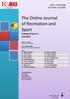 The Online Journal of Recreation and Sport Volume 6 Issue 3 July 2017