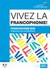 FRANCOPHONIE! FRANCOPHONIE