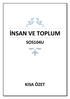 İNSAN VE TOPLUM SOS104U KISA ÖZET