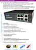 CLR-SWF-420P # 4Port 10/100Base-TX POE + 2Port Uplink Switch