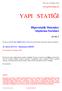 YAPI STATİĞİ. Hiperstatik Sistemler Alıştırma Soruları M. Güven KUTAY, Muhammet ERDÖL. İlk yayın, 19 Temmuz 2015