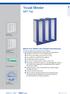 Yuvalı filtreler. MFI Tipi. Büyük hava debileri için kompakt konstrüksiyon. 09/2013 DE/tr K