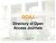 DOAJ Directory of Open Access Journals