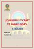 UZUNKÖPRÜ TİCARET VE SANAYİ ODASI E-BÜLTEN EKİM 2018 YIL 3 SAYI 45