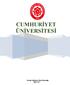 CUMHURİYET ÜNİVERSİTESİ