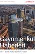INVESTMENT BROKERAGE ADVISORY DEVELOPMENT. Gayrimenkul Haberleri Çeyrek / Türkiye Gayrimenkul Sektörü