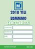 2018 YILI BSMMMO ÜCRET TARİFESİ