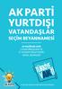 AK PARTİ YURTDIŞI VATANDAŞLAR SEÇİM BEYANNAMESİ 24 HAZİRAN
