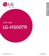 TÜRKÇE ENGLISH USER GUIDE LG-H500TR.   MFL (1.0)