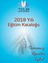 2018 Yılı. Eğitim Kataloğu. Temmuz Ağustos Eylül