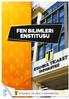 FEN BİLİMLERİ ENSTİTÜSÜ