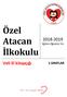 Özel Atacan. İlkokulu Eğitim-Öğretim Yılı. Veli El kitapçığı 1.SINIFLAR