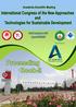 International Congress of the New Approaches and Technologies for Sustainable Development September 21-24, 2017 Isparta / TURKEY