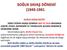 İKİNCİ DÜNYA SAVAŞI SONRASI ABD VE SSCB ARASINDA ASKERİ, SİYASİ, EKONOMİK VE TEKNOLOJİK AÇIDAN GERGİNLİK DÖNEMİNE DENİR. Genel kabule göre, Berlin