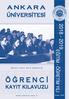 ANKARA ÜNİVERSİTESİ EĞİTİM-ÖĞRETİM YILI ÖĞRENCİ KAYIT KILAVUZU