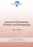 Journal of Economics, Finance and Accounting (JEFA), ISSN: Journal of Economics, Finance and Accounting JEFA (2016), Vol.
