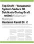 Top Graft Vacuasonic System Sadece 30 Dakikada Otolog Graft Üretimi: Kullanılan Materyal: Hastanın Kendi Dişi!