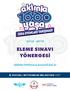 ELEME SINAVI YÖNERGESİ