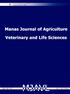Manas Journal of Agriculture Veterinary and Life Sciences Year 2017, Vol 7, Issue 2