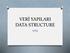 VERİ YAPILARI DATA STRUCTURE GİRİŞ