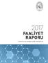 FAALİYET RAPORU STRATEJİ GELİŞTİRME DAİRE BAŞKANLIĞI