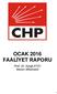 OCAK 2016 FAALİYET RAPORU. Prof. Dr. Aytuğ ATICI Mersin Milletvekili