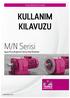 KULLANIM KILAVUZU. M/N Serisi Ayak/Flanş Bağlantılı Helisel Dişli Redüktör KKMCE