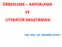 ÖRNEKLEME RAPORLAMA VE LİTERATÜR ARAŞTIRMASI YRD. DOÇ. DR. İBRAHİM ÇÜTCÜ