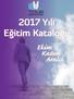 2017 Yılı Eğitim Kataloğu Ekim Kasım Aralık