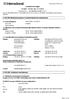Güvenlik Veri Kağıdı MVB000 INTERCARE 123 WHITE Versiyon No. 2 Son Düzeltme Tarihi 03/12/11