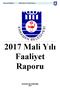 2017 Mali Yılı Faaliyet Raporu