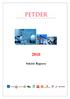 Sektör Raporu. Petrol Sanayi Derneği, 2010 Yılı Sektör Raporu